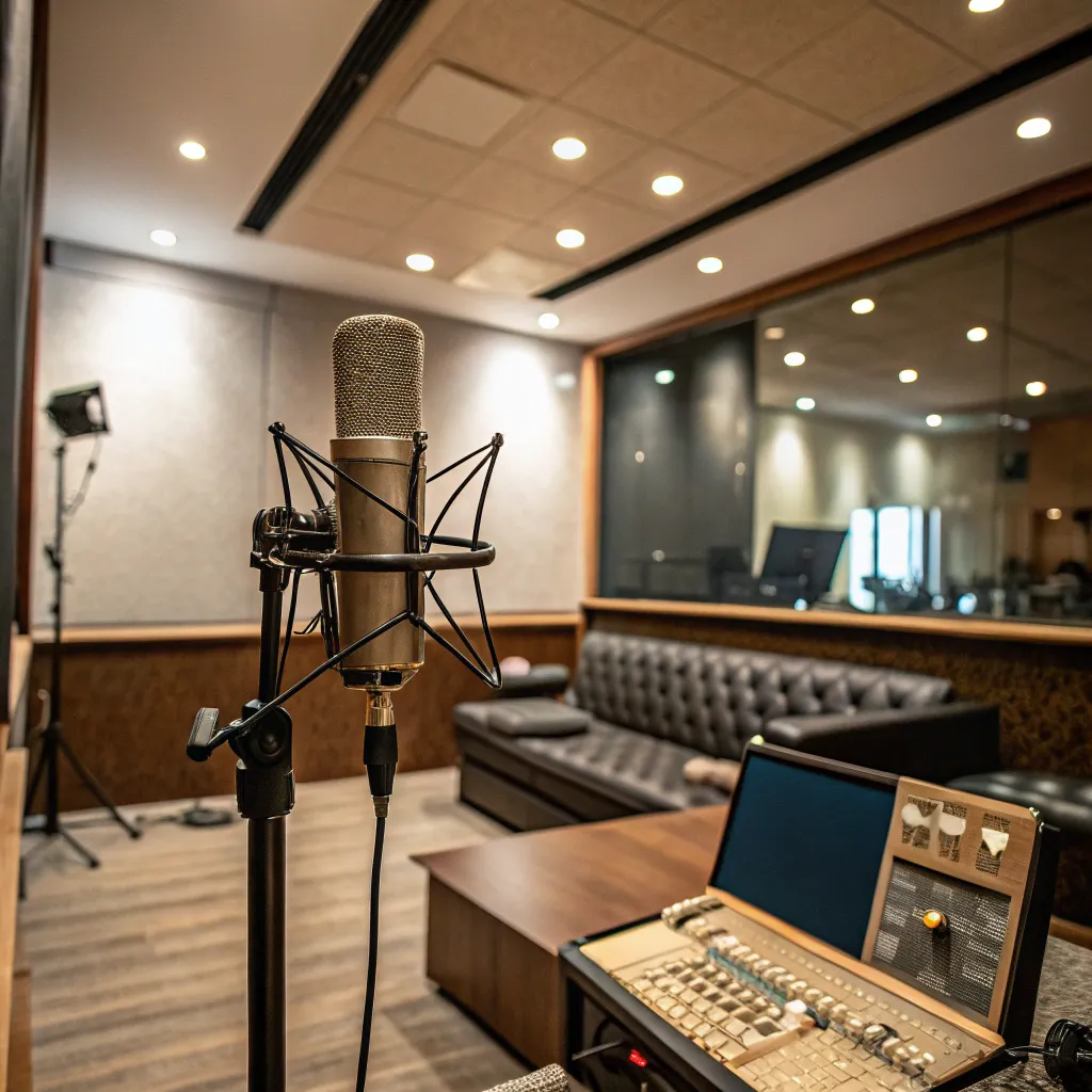 Recording Studio with Microphone